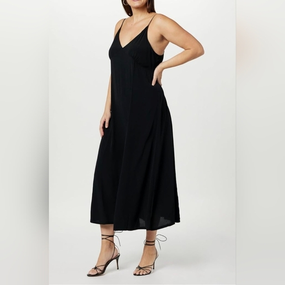 The Drop Women's Isa V-Neck Maxi Dress #689-694 - Picture 9 of 16